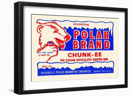 Polar Brand Chunk-Ee Ice Cream Chocolate Coated Bar-null-Framed Art Print