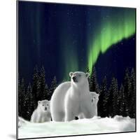 Polar Family 002-Clare Davis London-Mounted Giclee Print