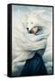 Polar Fox Spirit-Paula Belle Flores-Framed Stretched Canvas