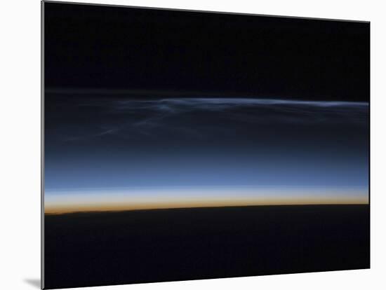 Polar Mesospheric Clouds-Stocktrek Images-Mounted Photographic Print