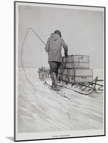 Polar Transport-Roald Amundsen-Mounted Giclee Print