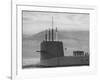 Polaris Missile Sub "Patrick Henry"Cruising on Clyde River on Patrol-John Dominis-Framed Photographic Print