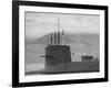 Polaris Missile Sub "Patrick Henry"Cruising on Clyde River on Patrol-John Dominis-Framed Photographic Print