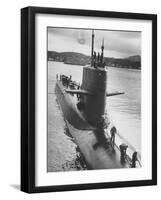 Polaris Missile Sub "Patrick Henry" Near Holy Loch-John Dominis-Framed Photographic Print