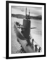 Polaris Missile Sub "Patrick Henry" Near Holy Loch-John Dominis-Framed Photographic Print