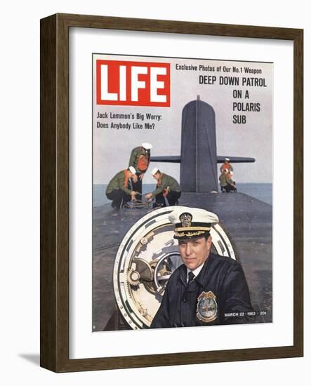 Polaris Submarine, March 22, 1963-Paul Schutzer-Framed Photographic Print