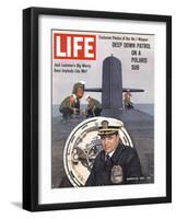 Polaris Submarine, March 22, 1963-Paul Schutzer-Framed Photographic Print