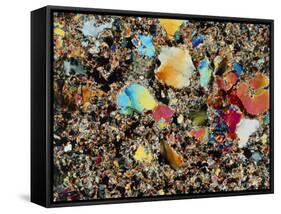 Polarised LM of Granite In Thin Section-null-Framed Stretched Canvas