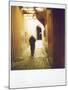 Polaroid Image of Man Walking Along Narrow, Dimly-Lit Street in the Medina, Fez, Morocco-Lee Frost-Mounted Photographic Print