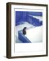 Polaroid of a Cat Sitting on Whitewashed Path, Chefchaouen, Morocco, North Africa, Africa-Lee Frost-Framed Photographic Print