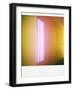 Polaroid of Colourful Stripes Created by Coloured Fluorescent Tubes-Lee Frost-Framed Photographic Print