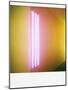 Polaroid of Colourful Stripes Created by Coloured Fluorescent Tubes-Lee Frost-Mounted Photographic Print