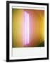 Polaroid of Colourful Stripes Created by Coloured Fluorescent Tubes-Lee Frost-Framed Photographic Print