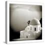 Polaroid of Domed Church, Oia, Santorini, Cyclades, Greek Islands, Greece, Europe-Lee Frost-Stretched Canvas