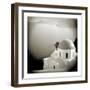 Polaroid of Domed Church, Oia, Santorini, Cyclades, Greek Islands, Greece, Europe-Lee Frost-Framed Photographic Print