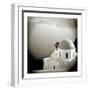 Polaroid of Domed Church, Oia, Santorini, Cyclades, Greek Islands, Greece, Europe-Lee Frost-Framed Photographic Print