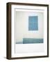 Polaroid of Painted Blue Window Shutter Against Whitewashed Wall, Asilah, Morocco-Lee Frost-Framed Photographic Print