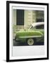 Polaroid of Profile of Green Classic American Car Parked on Street, Vinales, Cuba, West Indies-Lee Frost-Framed Photographic Print