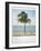 Polaroid of Single Palm Tree with Caribbean Sea in Background, Cienfuegos, Cuba, West Indies-Lee Frost-Framed Photographic Print