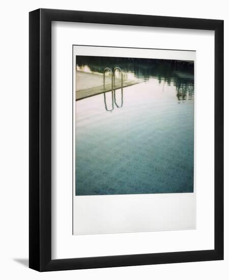 Polaroid of Swimming Pool with Reflections, Fez, Morocco, North Africa, Africa-Lee Frost-Framed Premium Photographic Print