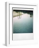 Polaroid of Swimming Pool with Reflections, Fez, Morocco, North Africa, Africa-Lee Frost-Framed Photographic Print