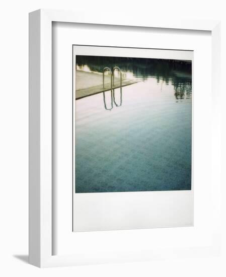 Polaroid of Swimming Pool with Reflections, Fez, Morocco, North Africa, Africa-Lee Frost-Framed Photographic Print