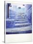 Polaroid of Traditional Bluewashed Steps, Chefchaouen, Morocco, North Africa, Africa-Lee Frost-Stretched Canvas