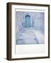 Polaroid of Traditional Bluewashed Street and Walls, Chefchaouen, Morocco, North Africa, Africa-Lee Frost-Framed Photographic Print