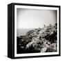 Polaroid of View of the Village of Oia, Santorini, Cyclades, Greek Islands, Greece, Europe-Lee Frost-Framed Stretched Canvas