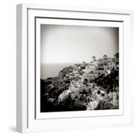Polaroid of View of the Village of Oia, Santorini, Cyclades, Greek Islands, Greece, Europe-Lee Frost-Framed Photographic Print