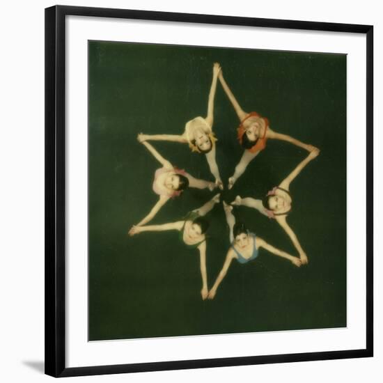 Polaroid, Overhead View of Ballerinas-Co Rentmeester-Framed Photographic Print