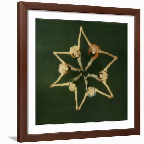 Polaroid, Overhead View of Ballerinas-Co Rentmeester-Framed Photographic Print