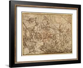 Polcinello Invalided with Gout-Pier Leone Ghezzi-Framed Giclee Print