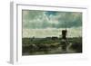 Polder Landscape with Windmill Near Abcoude, C. 1870-Willem Roelofs-Framed Giclee Print