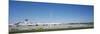 Pole and Vehicle Trailers at an Airport, Munich Airport, Munich, Bavaria, Germany-null-Mounted Photographic Print