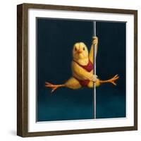 Pole Chick Matrix-Lucia Heffernan-Framed Art Print