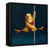 Pole Chick Matrix-Lucia Heffernan-Framed Stretched Canvas