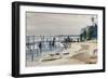 Pole Fishermen near Galle Sri Lanka (Watercolour)-Richard Foster-Framed Giclee Print