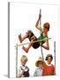 "Pole Vault,"September 3, 1927-George Brehm-Stretched Canvas