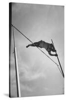 Pole Vaulter Don Bragg Setting World Pole Vault Record-Grey Villet-Stretched Canvas