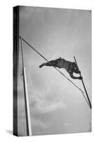 Pole Vaulter Don Bragg Setting World Pole Vault Record-Grey Villet-Stretched Canvas