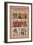 Poles, Lithuanians, Latvians and Russians, Quilted-Friedrich Hottenroth-Framed Art Print