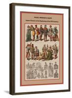 Poles, Prussian and Slavs Lower Classes at the Beginning of the XVI Century-Friedrich Hottenroth-Framed Art Print