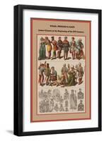 Poles, Prussian and Slavs Lower Classes at the Beginning of the XVI Century-Friedrich Hottenroth-Framed Art Print