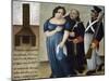 Policarpa Salavarrieta on Her Way to Execution in Bogota, 1817-null-Mounted Giclee Print