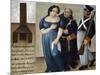 Policarpa Salavarrieta on Her Way to Execution in Bogota, 1817-null-Mounted Giclee Print