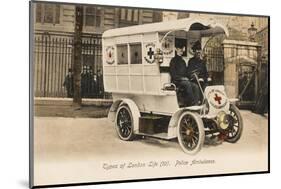 Police Ambulance - London-null-Mounted Photographic Print