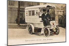 Police Ambulance - London-null-Mounted Photographic Print