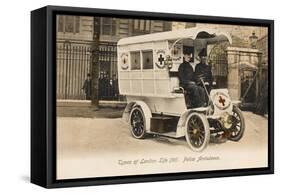 Police Ambulance - London-null-Framed Stretched Canvas