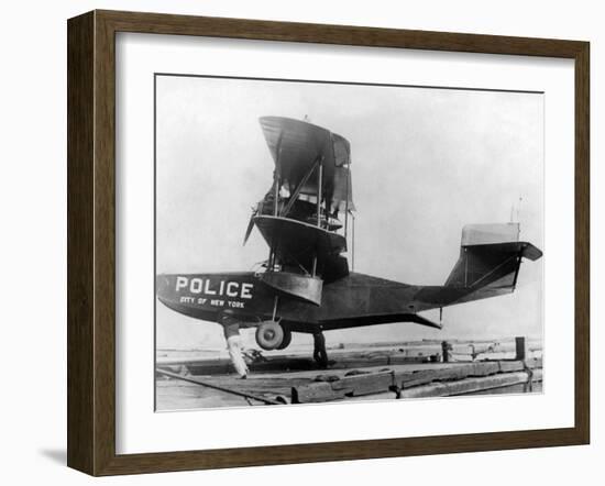 Police Amphibian Plane-null-Framed Photographic Print